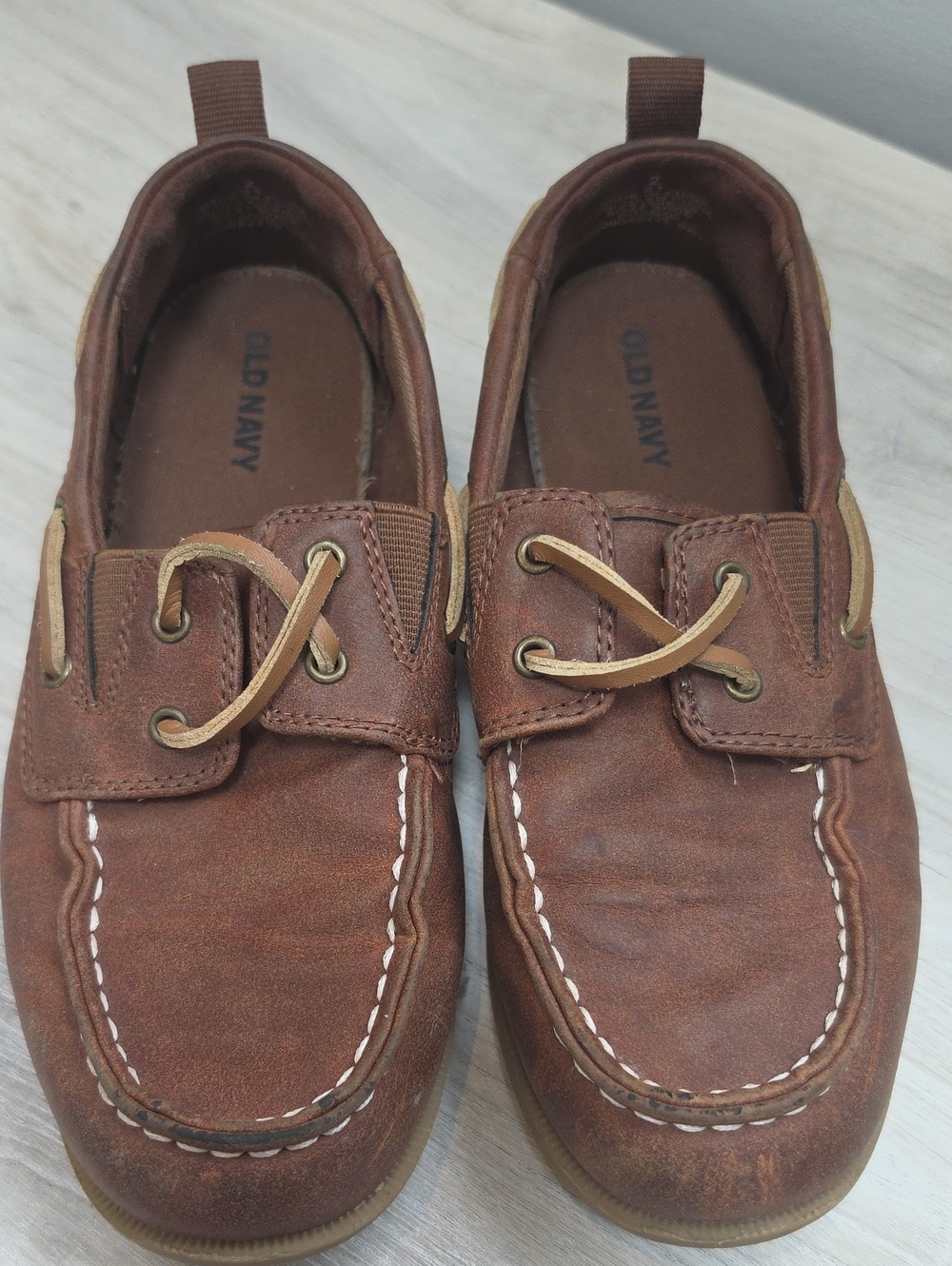 Old Navy Brown Kids Moccasin Slip-Ons